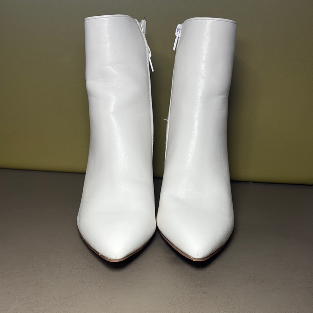 Sugar White Ankle Booties